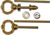 Shell Pattern Cheval Mirror Mounting Hardware MIR-104